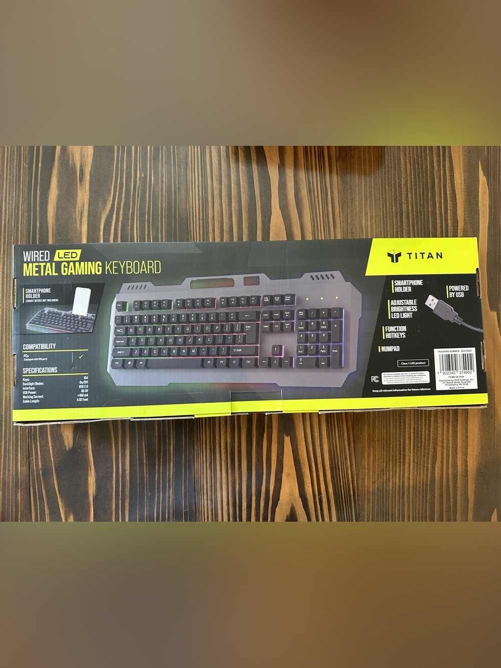 RGB Backlit Gaming Keyboard - Black